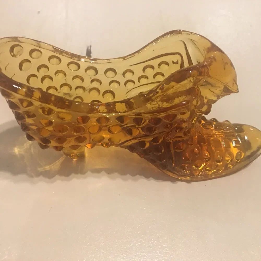 Vintage Glass Hobnob Shoe Collectible